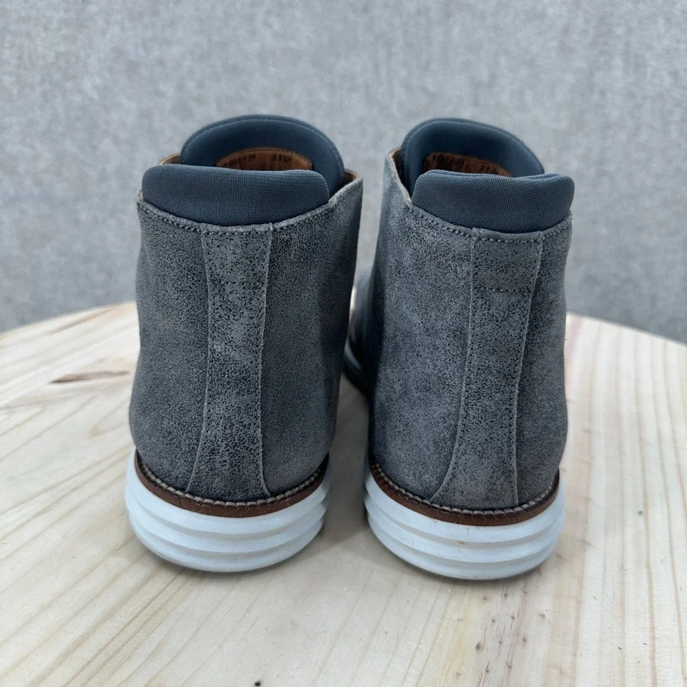 Martin Dingman Chukka Boots Mens 11.5 Grey Suede Lace Up 740291M